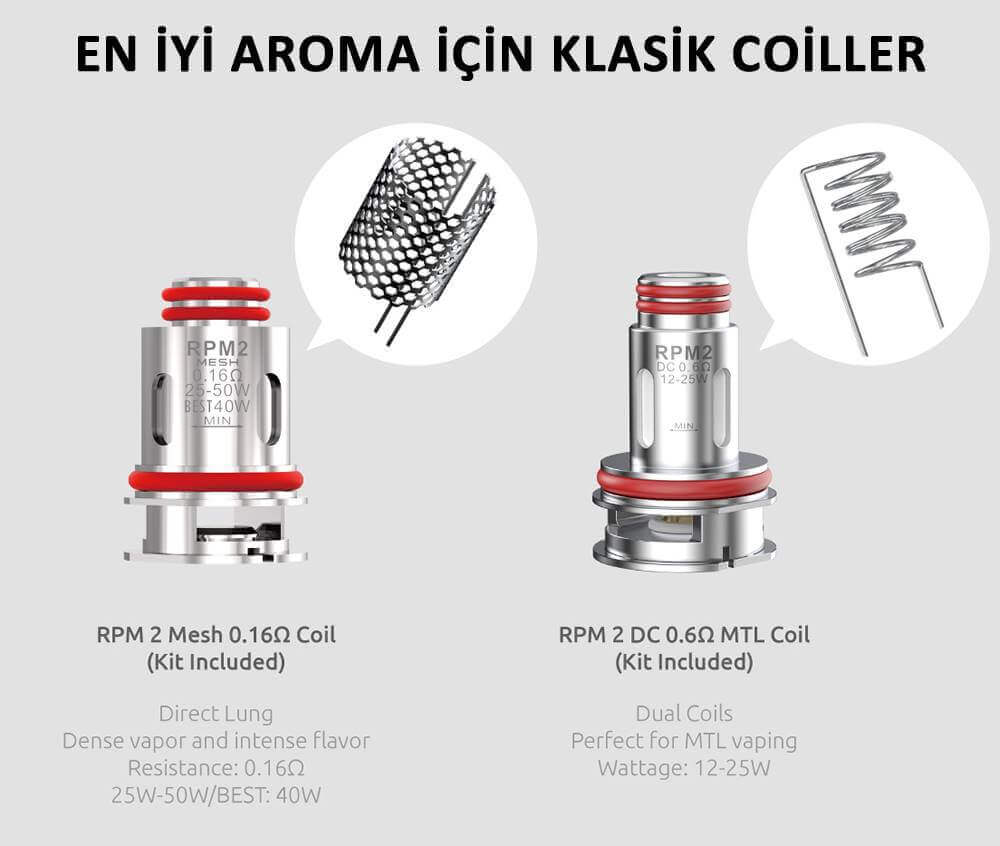 smok ipx 80 rpm 2 coil çeşitleri, rpm2 coil
